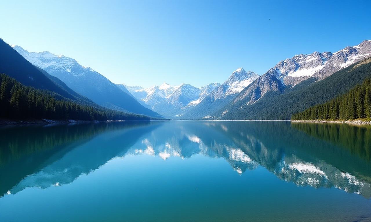 Idyllischer Bergsee mit Bergspiegelungen